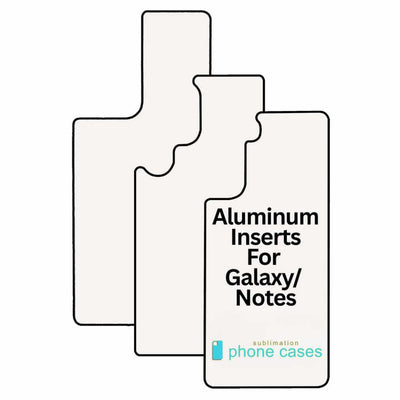SPC White Aluminum Spare Inserts for Sublimation Cases – Compatible with Samsung Galaxy & Note Models