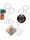 Sublimation aluminum keychain key tag