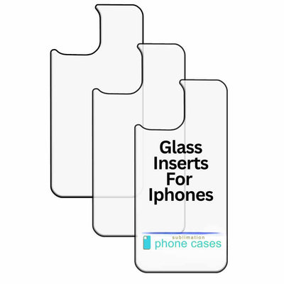 SPC White Tempered Glass Inserts for iPhone Sublimation Cases – Wireless Charging Compatible