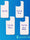 SPC White Plastic Film Spare Inserts for Sublimation Magnetic Cases – Compatible with iPhone