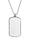 Sublimation blank dog tag necklaces