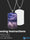 Sublimation blank dog tag necklaces