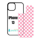 Sublimation Blank Phone Case Compatible with iPhone 11/12/13/14/15/16 with Tempered Glass Insert Wireless Charging Compatible
