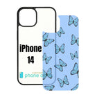 Sublimation Blank Phone Case Compatible with iPhone 11/12/13/14/15/16 with Tempered Glass Insert Wireless Charging Compatible