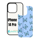 Sublimation Blank Phone Case Compatible with iPhone 11/12/13/14/15/16 with Tempered Glass Insert Wireless Charging Compatible
