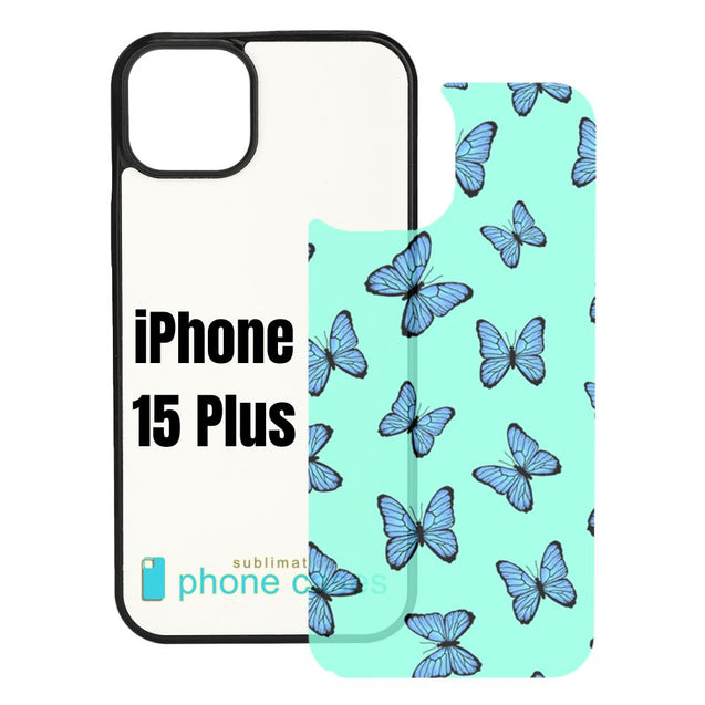Sublimation Blank Phone Case Compatible with iPhone 11/12/13/14/15/16 with Tempered Glass Insert Wireless Charging Compatible