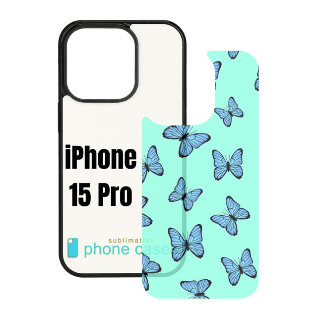 Sublimation Blank Phone Case Compatible with iPhone 11/12/13/14/15/16 with Tempered Glass Insert Wireless Charging Compatible