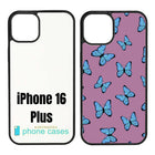 Sublimation Blank Phone Case Compatible with iPhone 11|12|13|14|15|16 comes with Aluminum Insert or as Flip Wallet Case