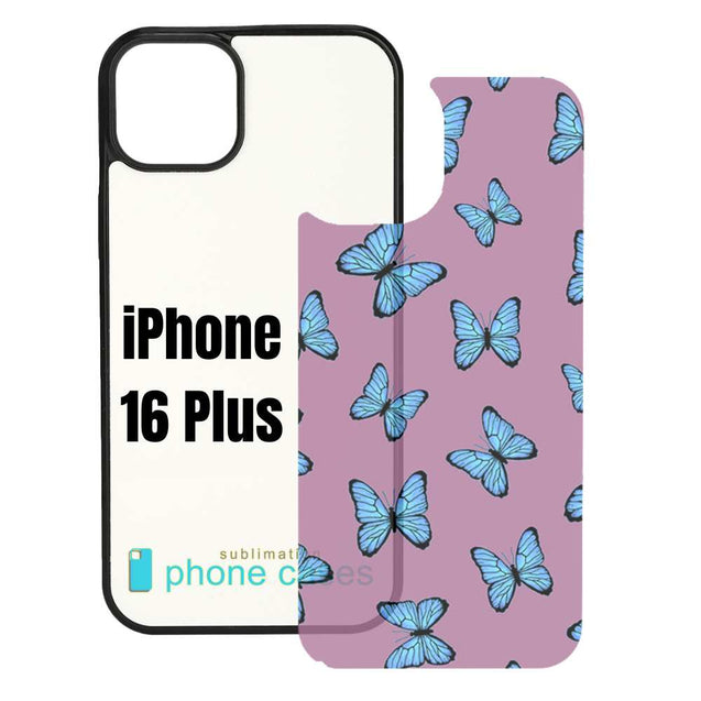 Sublimation Blank Phone Case Compatible with iPhone 11/12/13/14/15/16 with Tempered Glass Insert Wireless Charging Compatible
