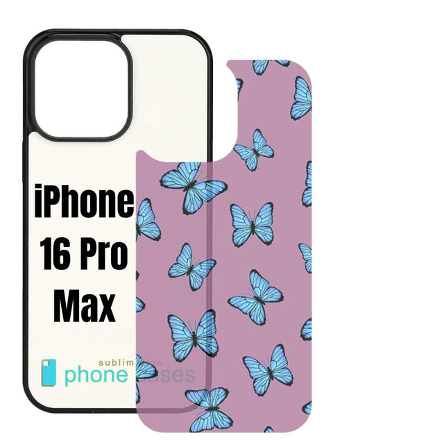 Sublimation Blank Phone Case Compatible with iPhone 11/12/13/14/15/16 with Tempered Glass Insert Wireless Charging Compatible
