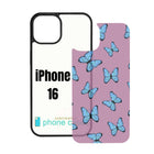 Sublimation Blank Phone Case Compatible with iPhone 11/12/13/14/15/16 with Tempered Glass Insert Wireless Charging Compatible