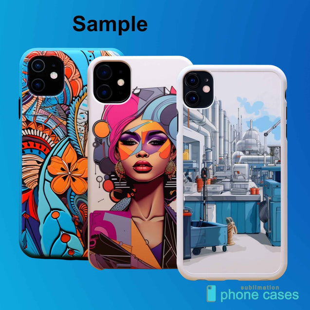 Sublimation 3D Magnetic Phone Case Blanks for iPhone 12–17 | Heavy-Duty 2-in-1 Tough Case