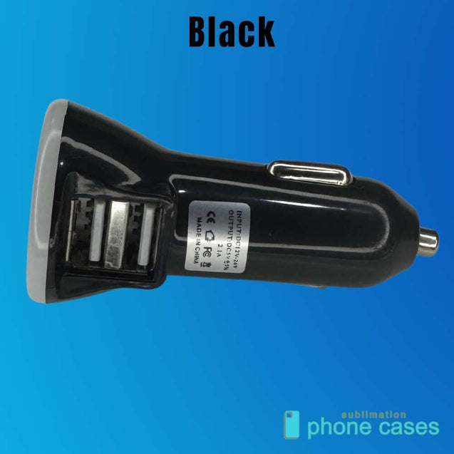 Sublimation SPC Car Charger with 2 USB Ports