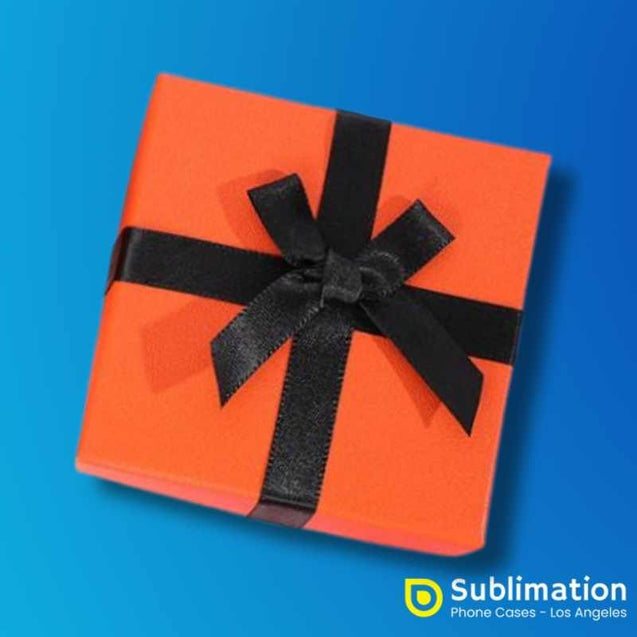 Colorful Gift Box-9x9cm - 5 Color Options Orange