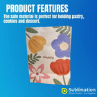 Floral Gift Bags – Kraft Paper Bags for Parties & Favors 6x3.15x8.27 Inches Los Angeles