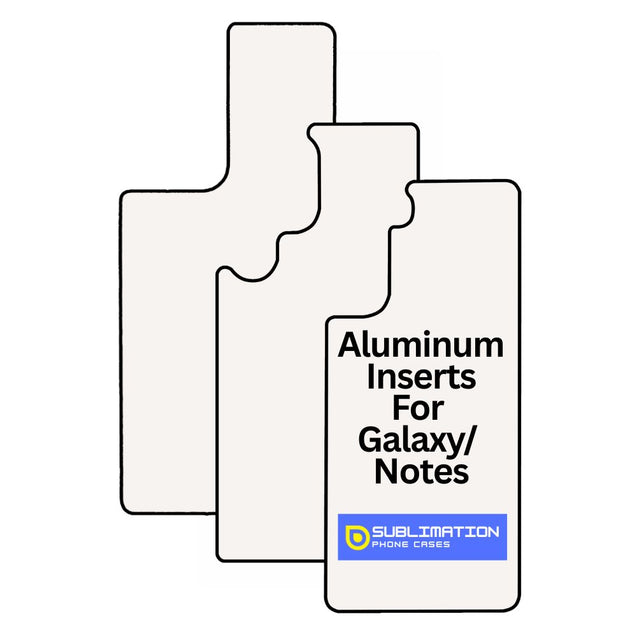 SPC White Aluminum Spare Inserts for Sublimation Cases – Compatible with Samsung Galaxy & Note Models
