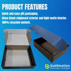 Gift Carton Boxes - Size : 6x7x2" - Black Wholesale