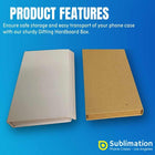Hardboard Phone Case Gift Box – White & Brown Options Los Angeles