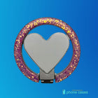 Sublimation Blanks Heart Sparkle Ring With Magnet SPC