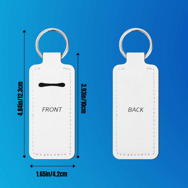 Sublimation Blanks Neoprene Lip Balm Holder Keychain – DIY Printable Accessory for Gifts & Promotions