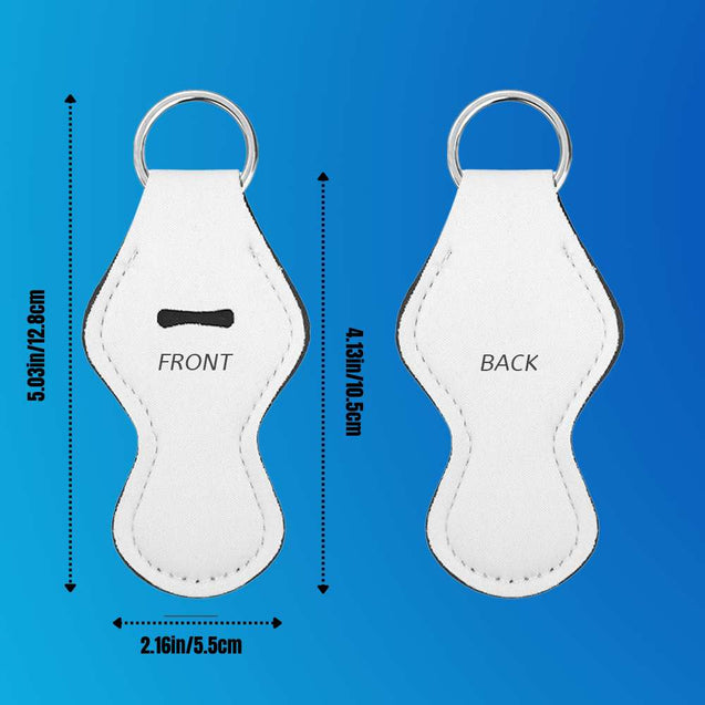 Sublimation Blanks Neoprene Lip Balm Holder Keychain – DIY Printable Accessory for Gifts & Promotions