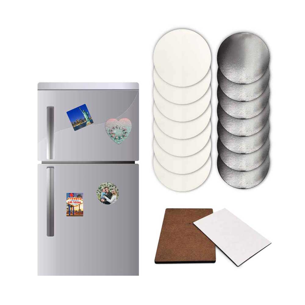 Aluminum Circle Fridge Magnet