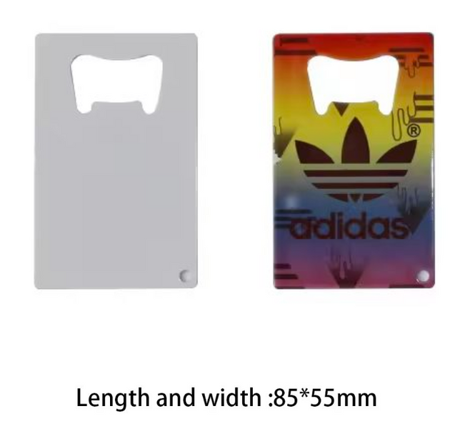 Sublimation Bottle Opener Blank Stainless Steel 2 Sided- White
