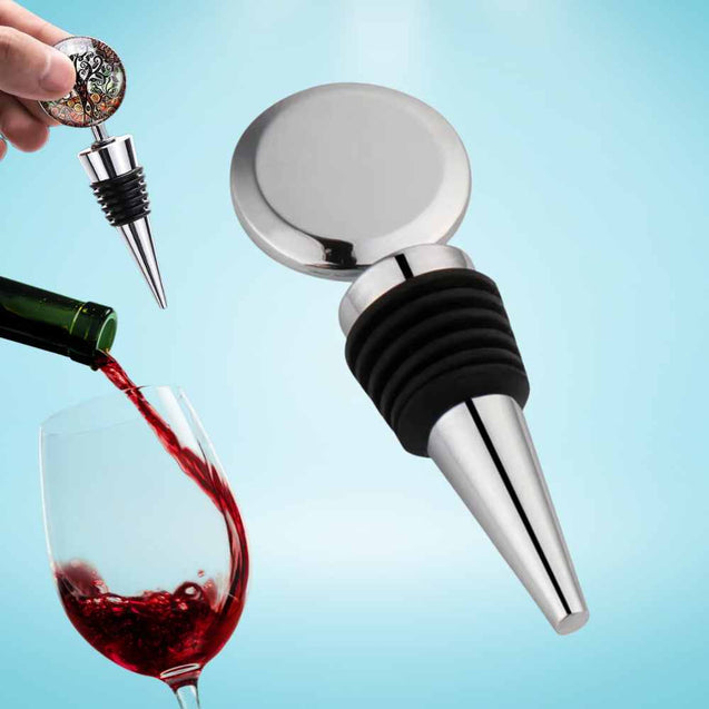 Square &amp; Round Shape Wine Stopper Sublimation Blanks Sublimation