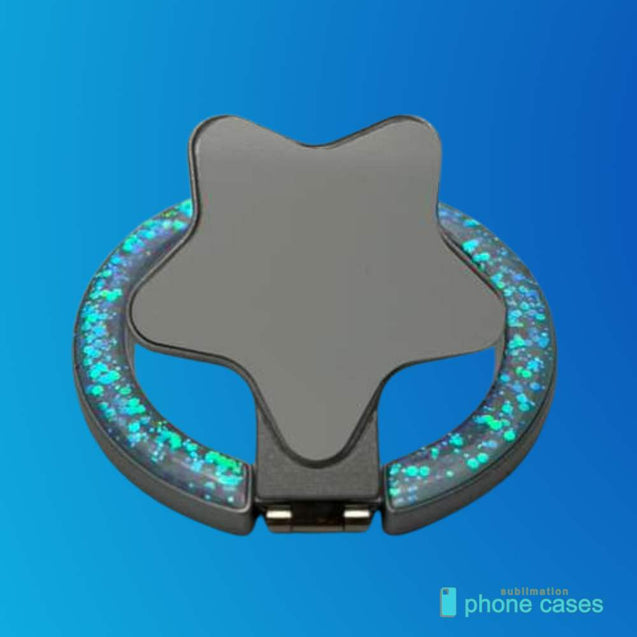 Sublimation Blanks Star Sparkle Ring With Magnet SPC