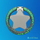 Sublimation Blanks Star Sparkle Ring With Magnet SPC