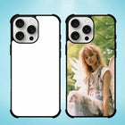 Sublimation 2D Blanks Bumper Phone Case For iPhone 15/16 - Comes with White Insert Aluminum Sublimation