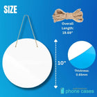 Sublimation Blanks Aluminum Door Signs 10" | 25 CM - Comes with Rope