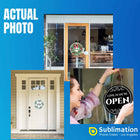 Sublimation Blanks Aluminum Door Signs 10  25 CM - Comes with Rope Wholesale