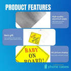 Sublimation-Ready Blanks Aluminum Sheets for Car Warning Stickers