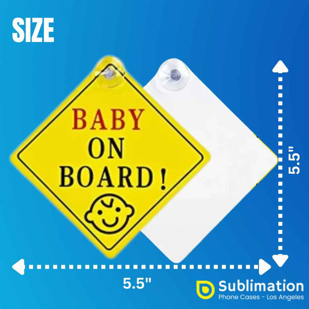 Sublimation Blanks Aluminum sheet Car warning sticker Los angeles