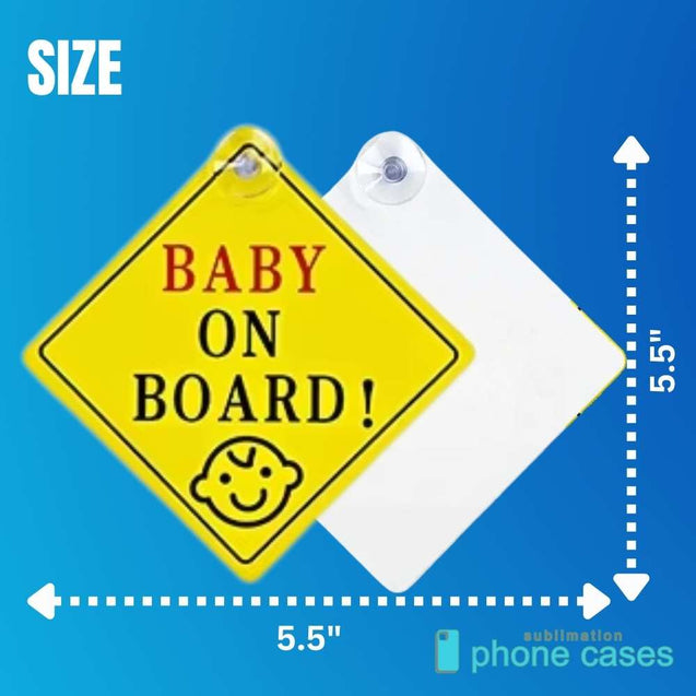 Sublimation-Ready Blanks Aluminum Sheets for Car Warning Stickers