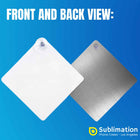 Sublimation Blanks Aluminum sheet Car warning sticker SPC