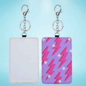 Sublimation Blanks Card holder keychain & Bag Tag – DIY Printable Accessory for Gifts & Promotions