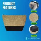Linen Sublimation Blanks Makeup & Pencil Bags 9.4x7.28Inch - Brown