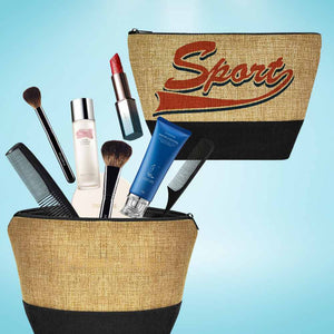 Linen Sublimation Blanks Makeup & Pencil Bags 9.4x7.28Inch - Brown Sublimation