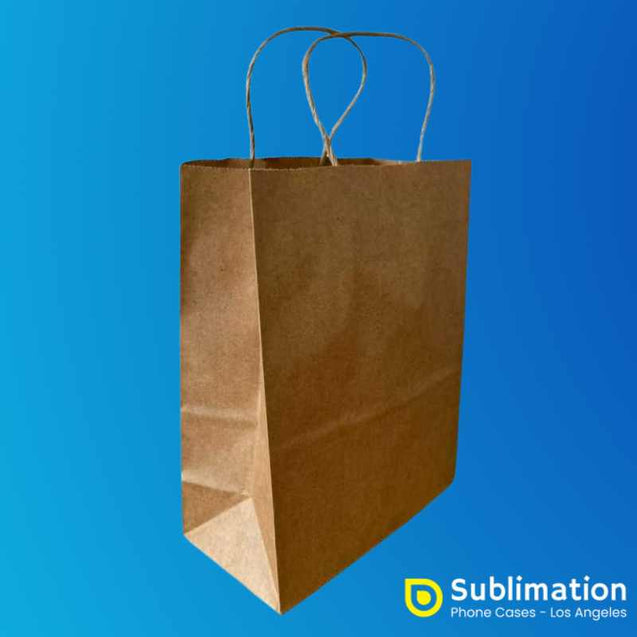 Paper Gift Bag 21*11*27cm - 4 Colors Options Brown