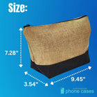 Linen Sublimation Blanks Makeup & Pencil Bags 9.4x7.28Inch - Brown
