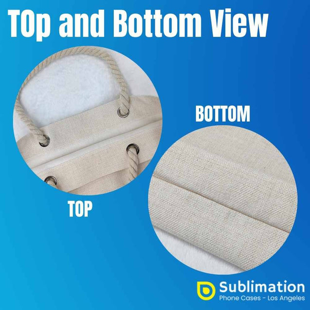 Large Rope Linen Sublimation Blanks – Cosmetic & Makeup Bag