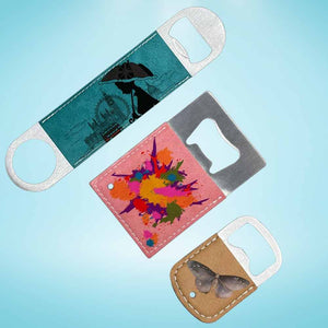 PU Bottle Opener Sublimation Blanks – Perfect for Custom Projects, Square/Long/Round Sublimation