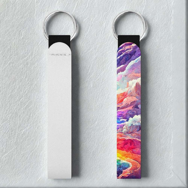 Sublimation Blanks Neoprene Lip Wristlet Keychain – DIY Printable Accessory for Gifts & Promotions