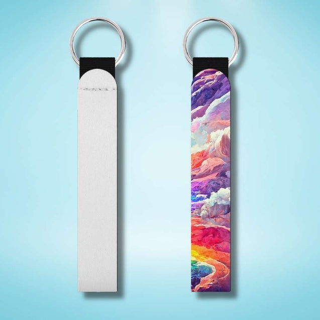 Sublimation Blanks Neoprene Lip Wristlet Keychain – DIY Printable Accessory for Gifts & Promotions