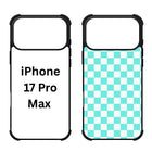 Sublimation 2D Blanks Bumper Phone Case For iPhone 15/16/17 - Comes with White Insert Aluminum
