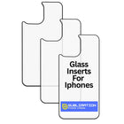 SPC White Tempered Glass Inserts for iPhone Sublimation Cases – Wireless Charging Compatible