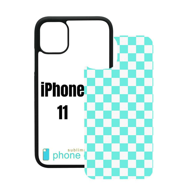Sublimation Blank Phone Case Compatible with iPhone 11/12/13/14/15/16 with Tempered Glass Insert Wireless Charging Compatible
