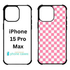 Sublimation 2D Blanks Bumper Phone Case For iPhone 15/16 - Comes with White Insert Aluminum